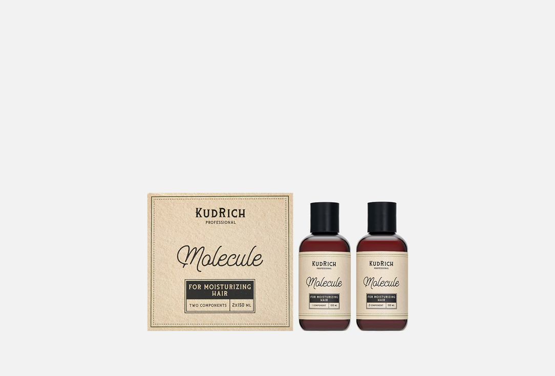 

Набор масок для волос KUDRICH, Molecule Two components for moisturizing hair 300 мл