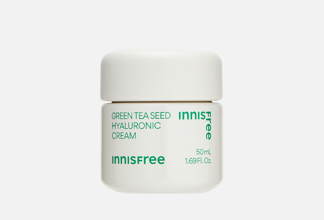 цена Увлажняющий крем для лица INNISFREE Green tea seed hyaluronic cream 50 мл