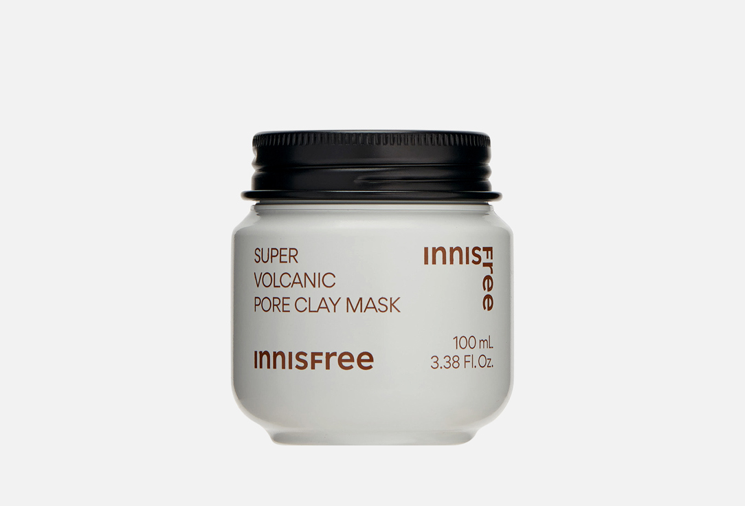 innisfree глиняная маска с вулканическими кластерами для очищения пор Вулканическая глиняная маска INNISFREE Super volcanic pore clay mask 100 мл