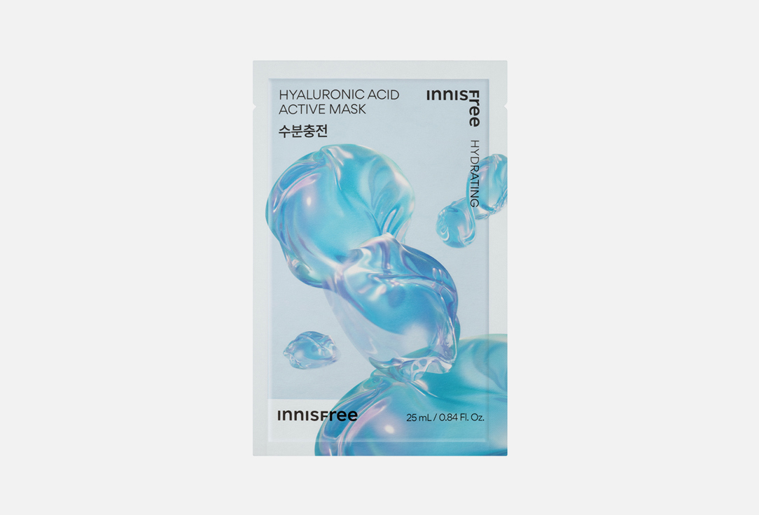 Маска для лица INNISFREE Hyaluronic acid active mask 25 мл цена и фото