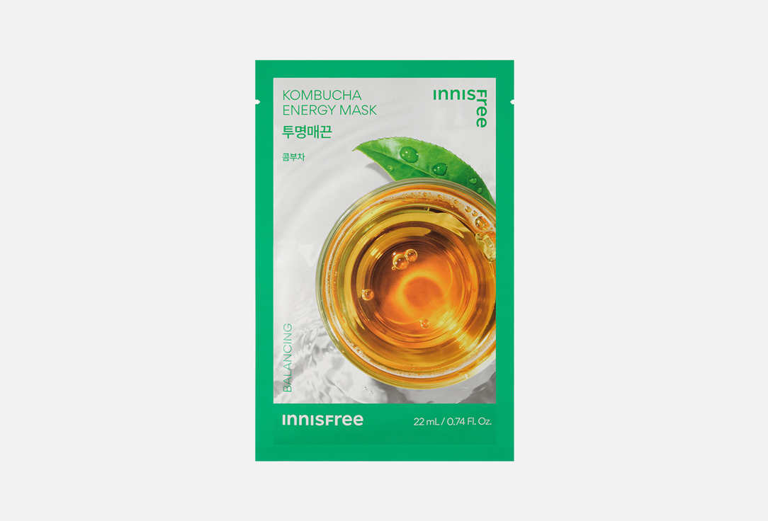 

Маска для лица INNISFREE, Kombucha energy mask 22 мл