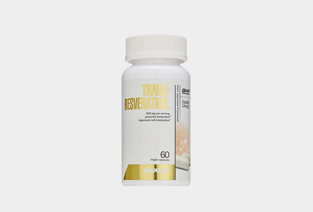 Комплекс витаминов и минералов для красоты кожи MAXLER Trans-Resveratrol, в капсулах 