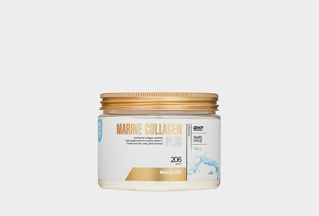 Комплекс витаминов и минералов для красоты кожи MAXLER Marine Collagen Plus, Коллаген, Витамин С 206 г
