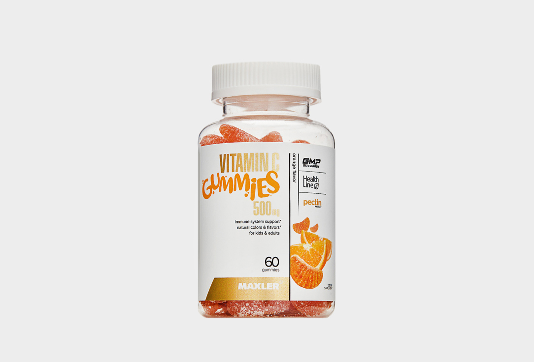 Комплекс витаминов для укрепления иммунитета MAXLER Vitamin C gummies, в пастилках 60 шт комплекс витаминов для укрепления иммунитета vitateka витамины d3 к2 в таблетках 60 шт