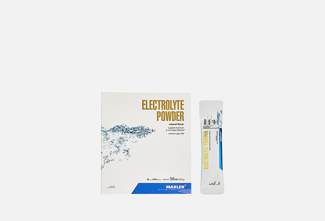 Электролиты MAXLER Electrolyte Powder, Кальций, Магний, в саше 15 шт