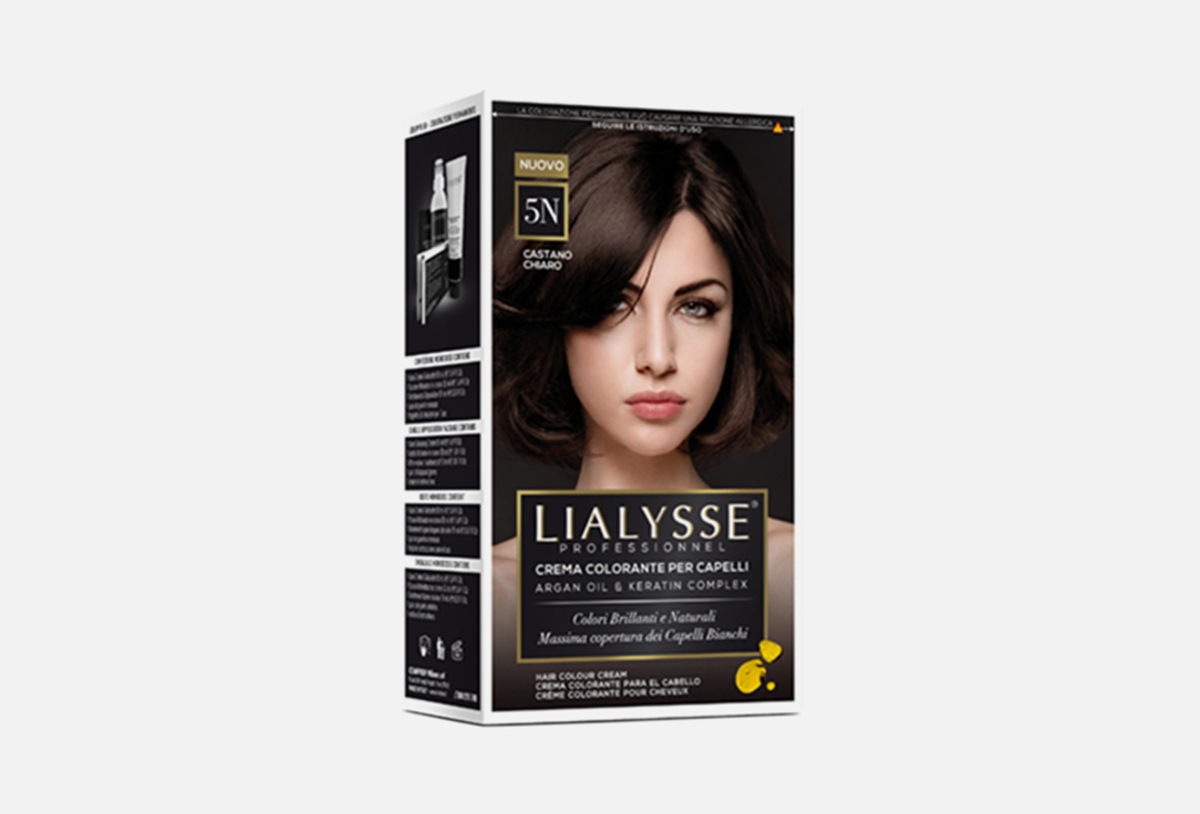 Крем-краска для волос Lialysse COLOR CREAM 5N Светло-коричневый 