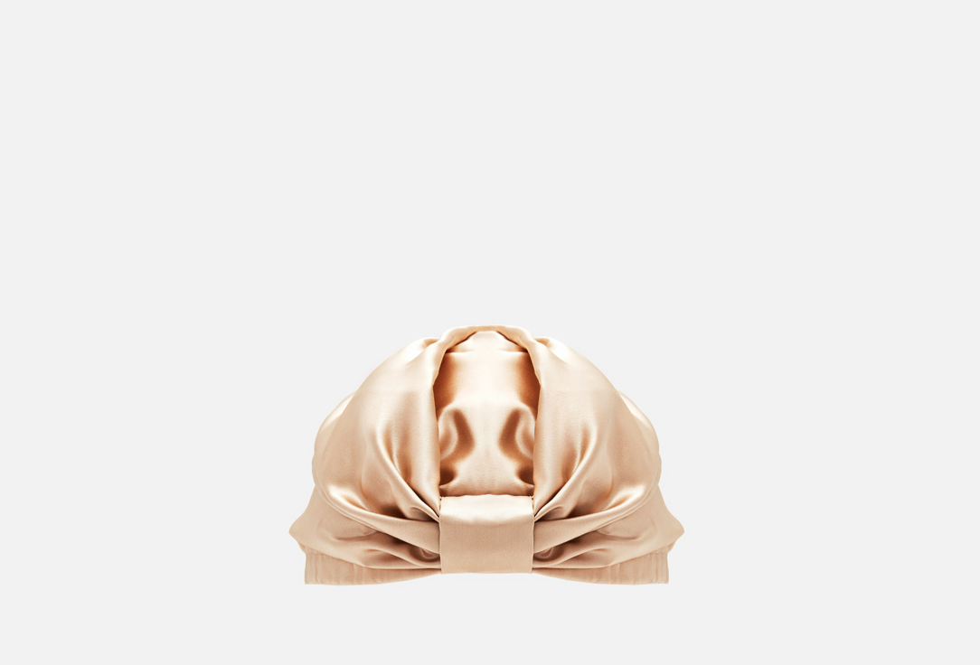 

Тюрбан для волос из натурального шёлка AYRIS SILK, Классический бежевый 1 шт