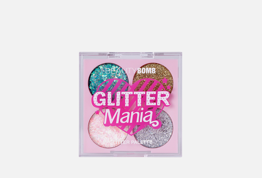 Палетка глиттеров BEAUTY BOMB Glitter Palette Glitter Mania 3 мл цена и фото