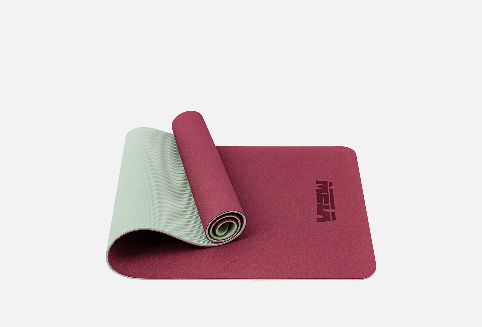 MELA Коврик для йоги и фитнеса Yoga mat вишневый 1 шт — купить в Москве