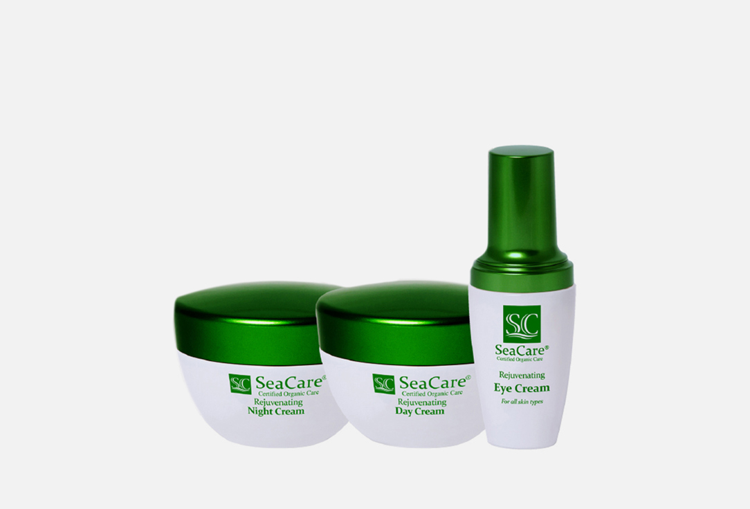подарочный набор SEACARE Rejuvenating Organic №2 3 шт крем для кожи вокруг глаз seacare rejuvenating organic 50 мл