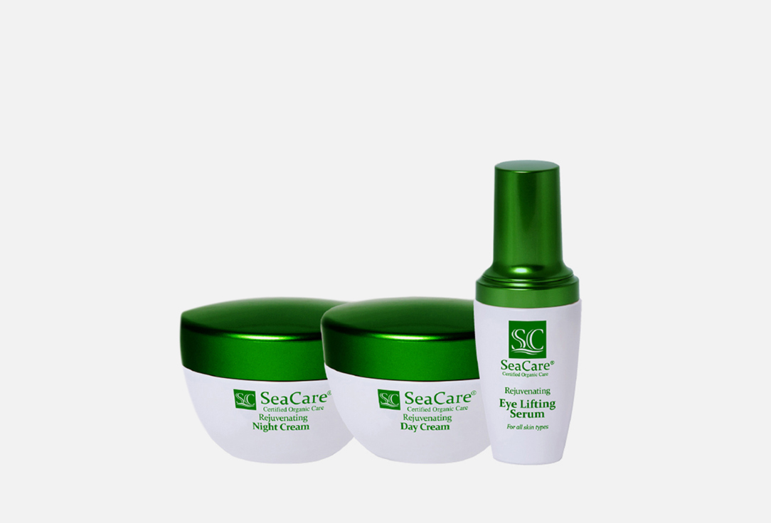 подарочный набор SEACARE Rejuvenating Organic №3 3 шт крем для кожи вокруг глаз seacare rejuvenating organic 50 мл
