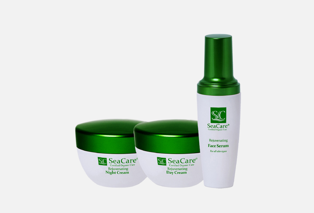 подарочный набор SEACARE Rejuvenating Organic №4 3 шт крем для кожи вокруг глаз seacare rejuvenating organic 50 мл
