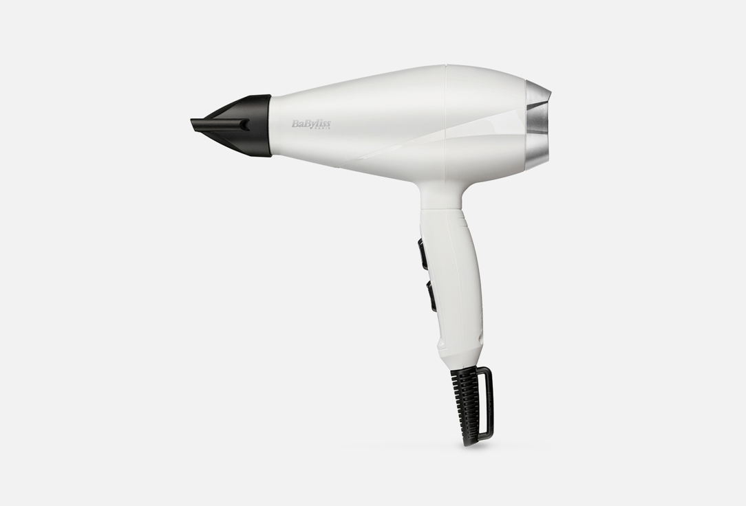 Фен BABYLISS 6704WE white and black 1 шт фен babyliss pro caruzo ion 1 шт