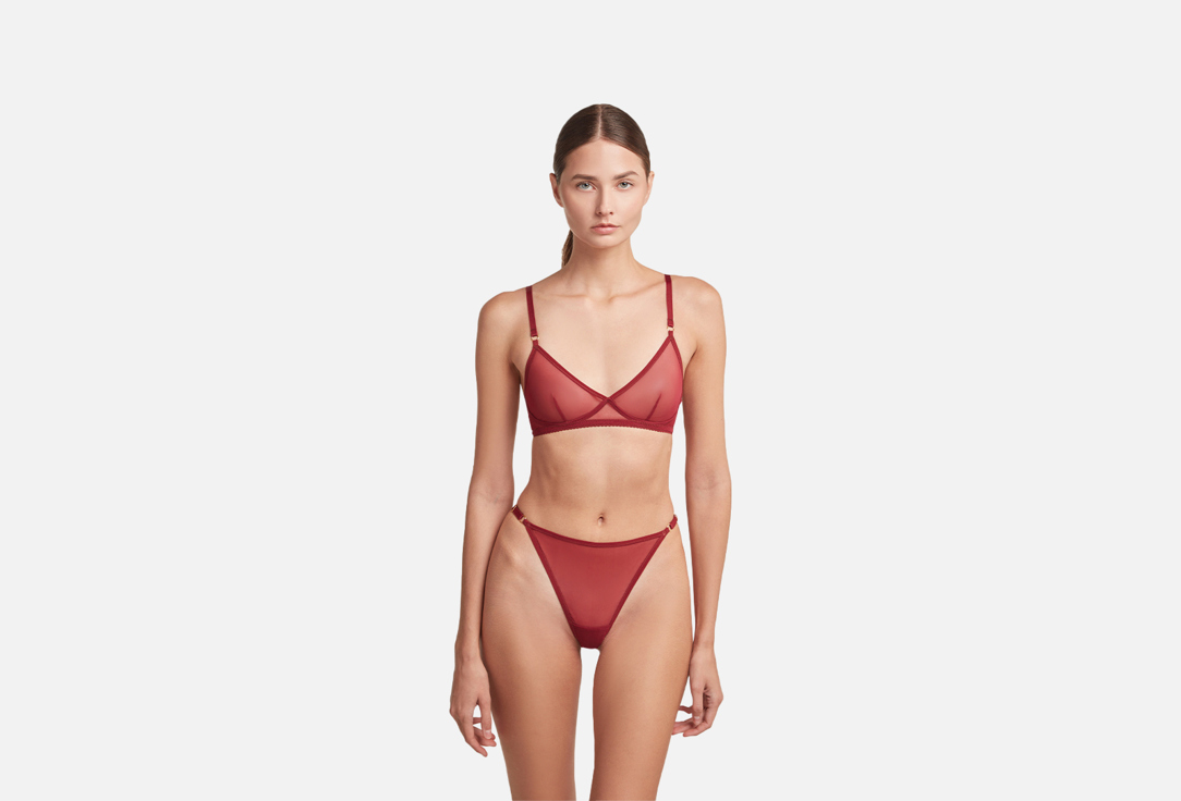 Изображение товара Базовый бюстгальтер бралетт Siala lingerie Lotus бордовый для женщин