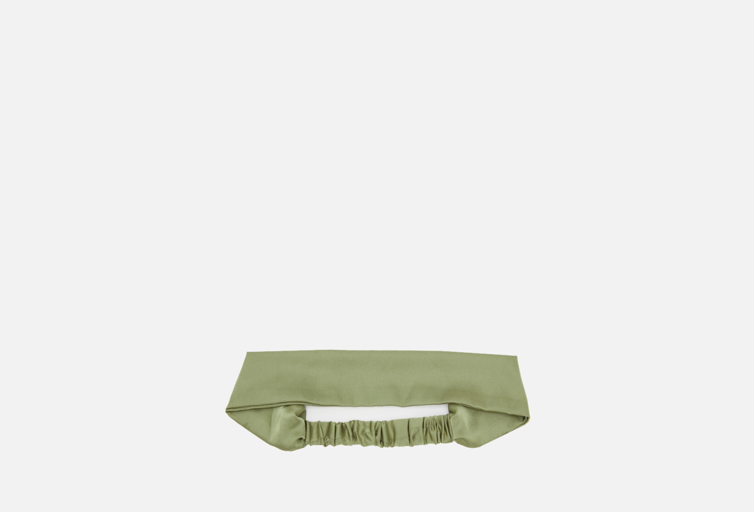 Изображение товара Мягкая повязка для волос Wear Accessories оливковая из искусственного шелка