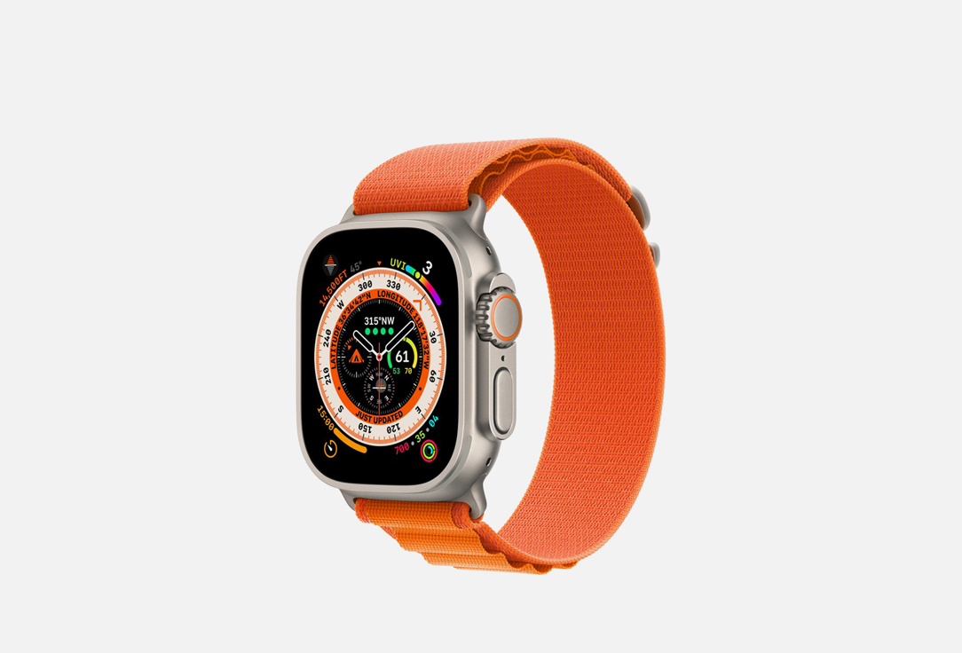 Смарт-часы APPLE Watch Ultra 49mm Titanium Orange Alpine Loop размер ремешка L 1 шт