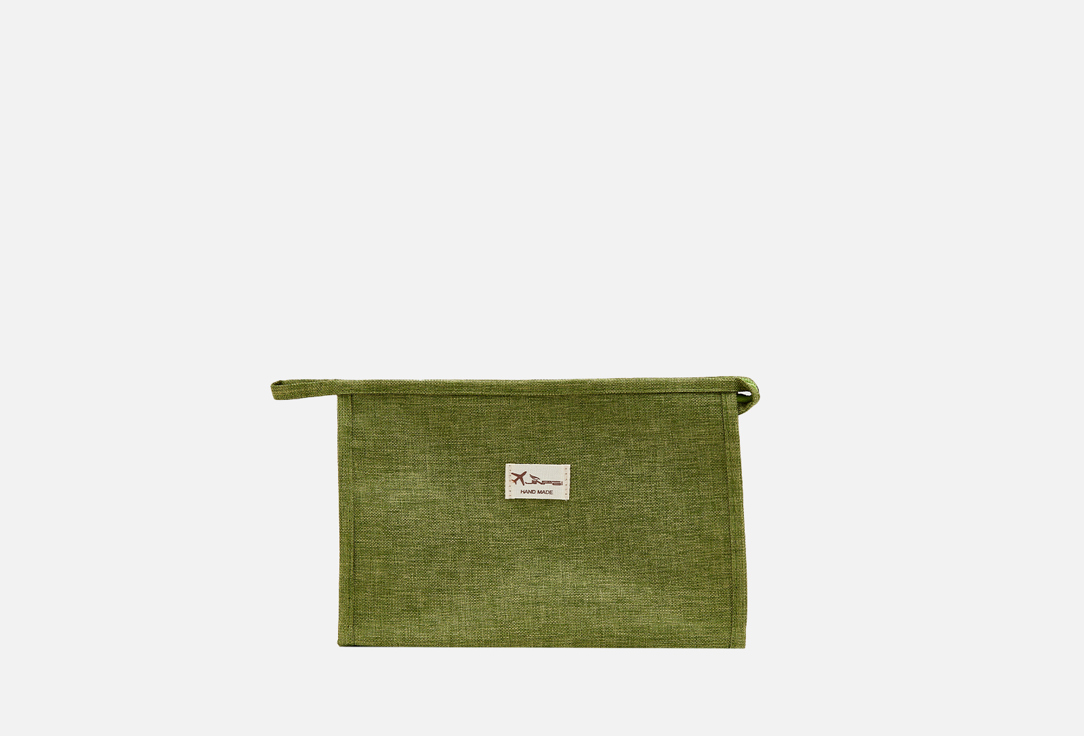 Изображение товара Косметичка EsDemiDa зеленая стильная вместительная ручной работы