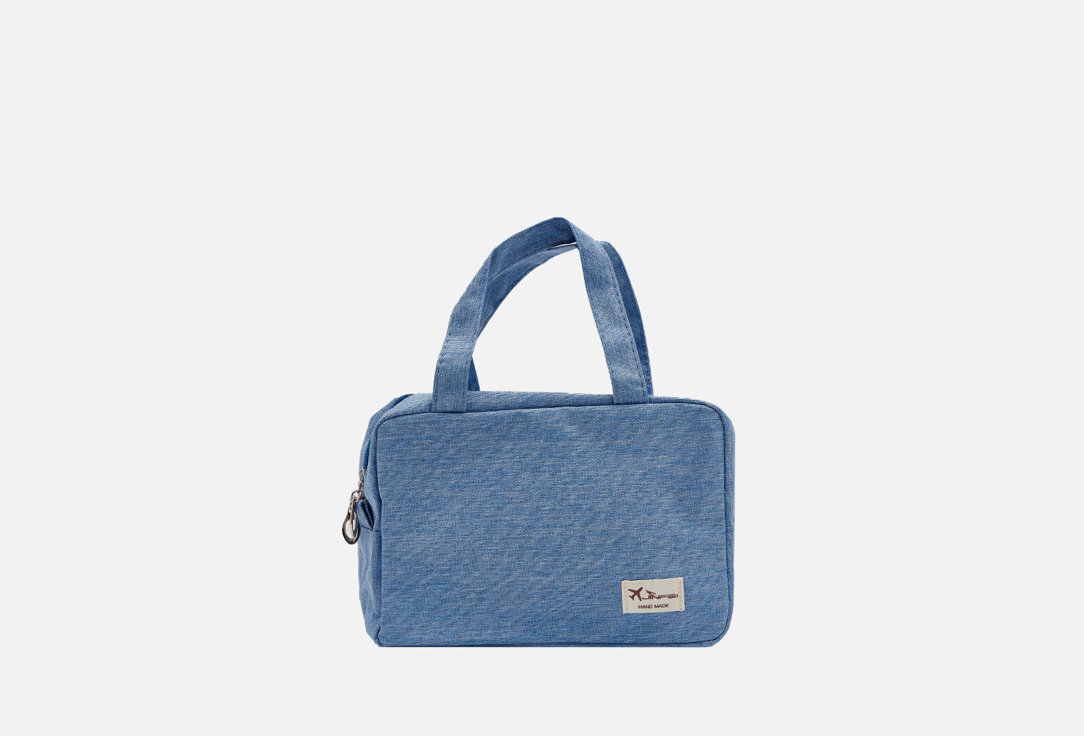 Изображение товара Косметичка EsDemiDa светло-синяя вместительный органайзер для путешествий и дома