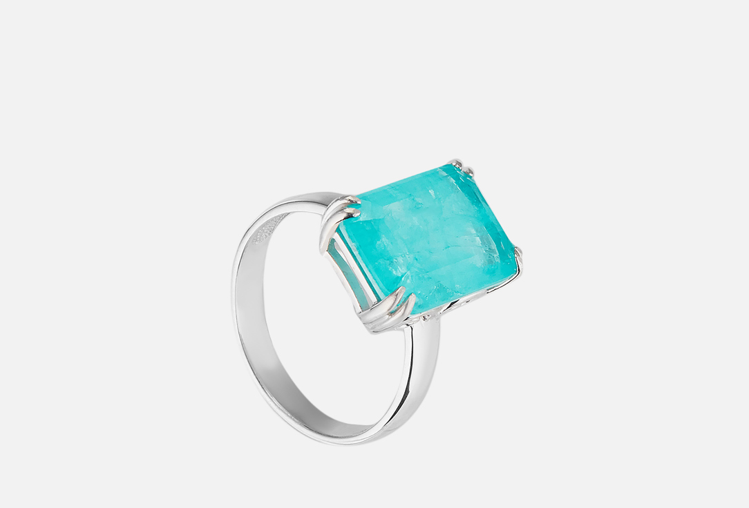 Изображение товара Кольцо серебряное Tosya с кварцем парайба