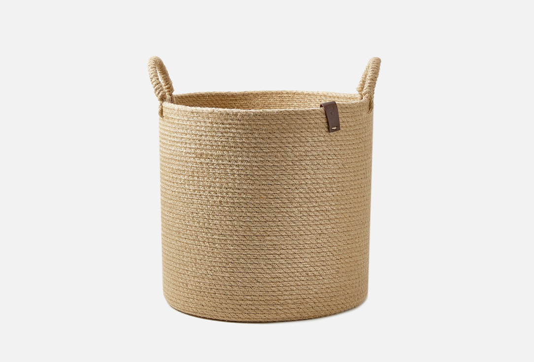 Изображение товара Плетеная корзина ПОЛЕ с ручками 30 см