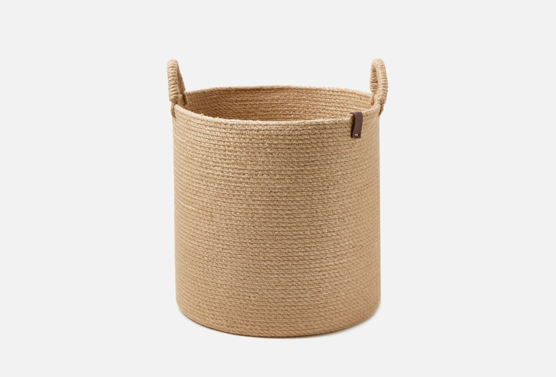 Изображение товара Плетеная корзина ПОЛЕ с ручками 35 см