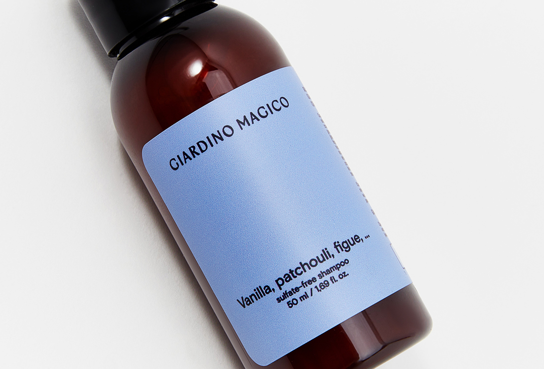 Бессульфатный шампунь для волос GIARDINO MAGICO Vanilla, patchouli, figue 