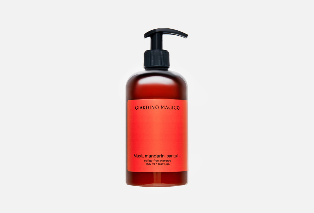 Бессульфатный шампунь для волос GIARDINO MAGICO Musk, mandarin, santal 
