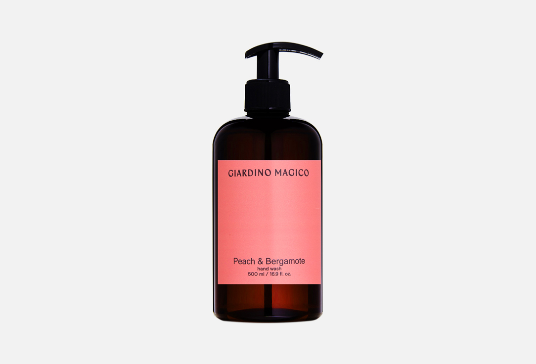 Жидкое мыло для рук GIARDINO MAGICO Peach & Bergamote 500 мл крем для тела giardino magico peach