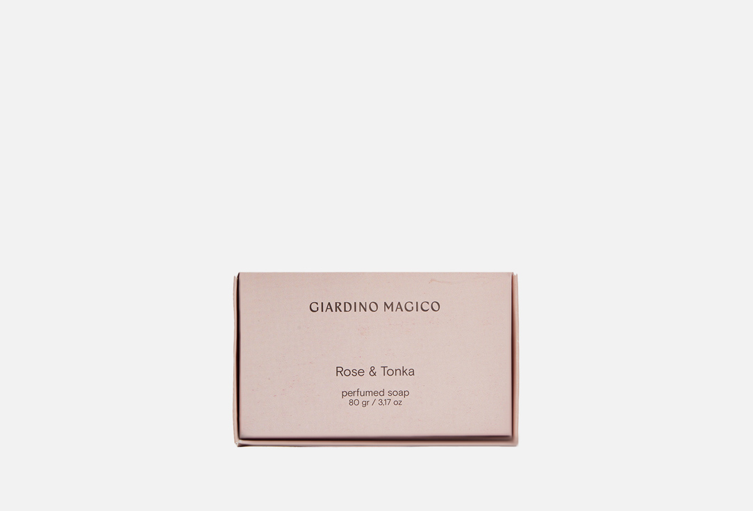 Парфюмированное мыло GIARDINO MAGICO Rose & Tonka 80 г