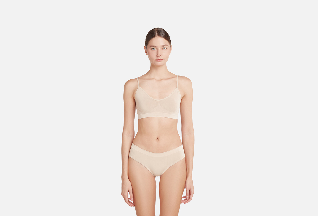 Изображение товара Топ на тонких бретелях Belle YOU Bamboo seamless Светло-бежевый