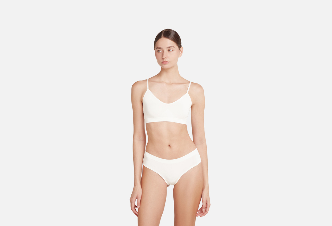 стринги с низкой посадкой BELLE YOU Bamboo seamless Пломбир XL-XXL мл
