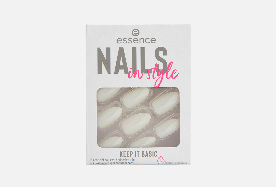 

Накладные ногти nails in style 15 ESSENCE, Белый, Nails in style 12 шт