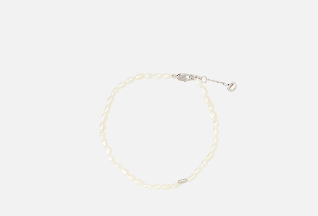 Изображение товара Серебряный браслет MIE с натуральным жемчугом, родирование для женщин