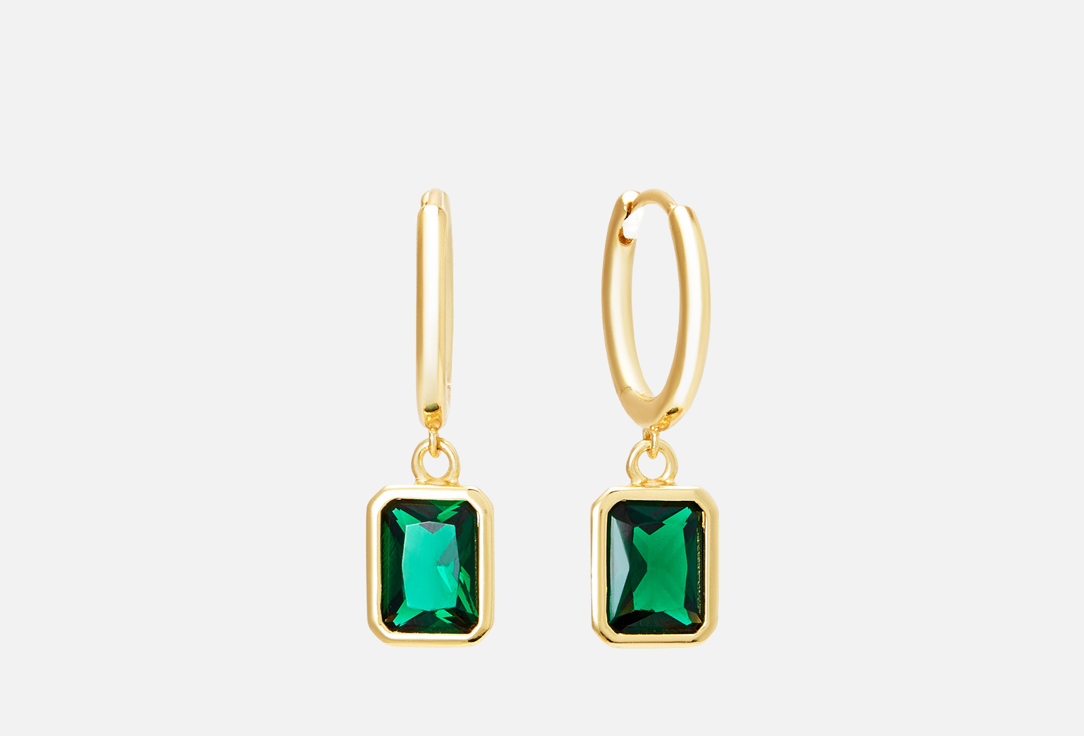 

Серьги серебряные MIE, Elizabeth с фианитом в покрытии желтое золото 2 шт