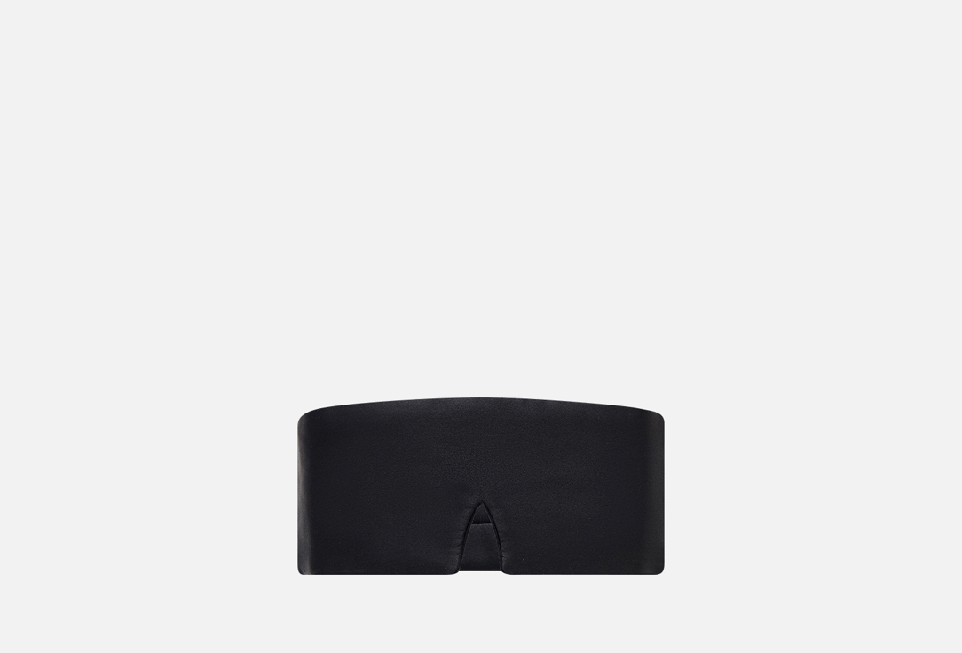 Изображение товара Шелковая повязка для сна на липучке silk lovers Черный