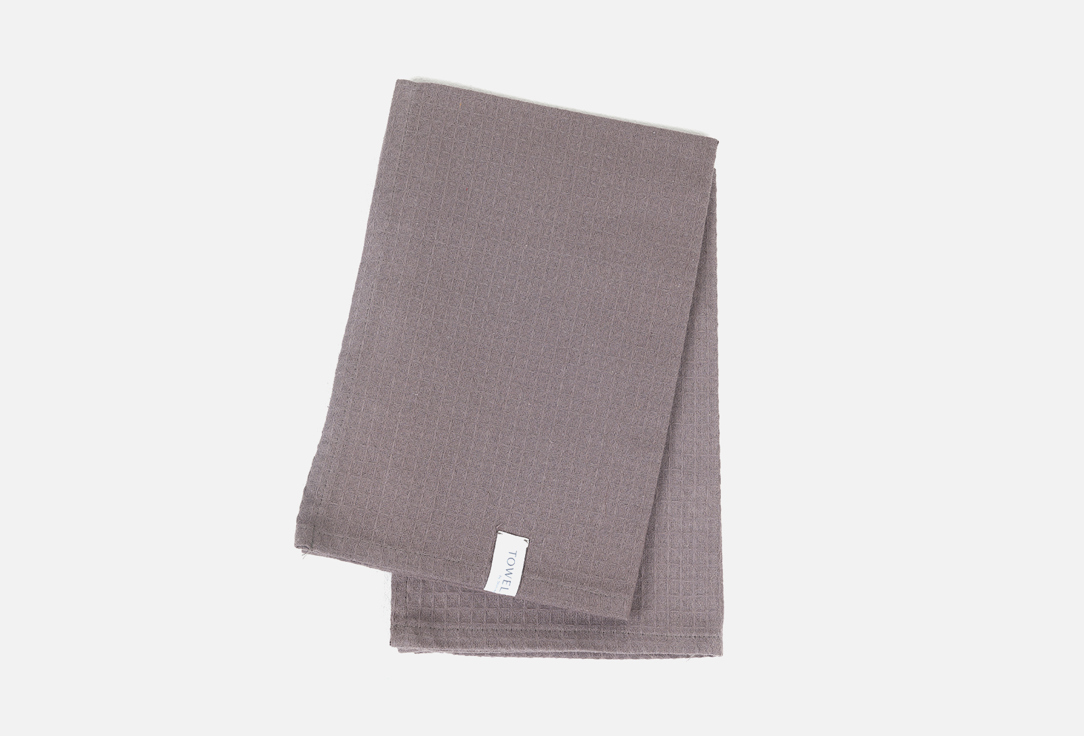 Вафельное полотенце TOWELS BY SHIROKOVA Дым 40х60 1 шт