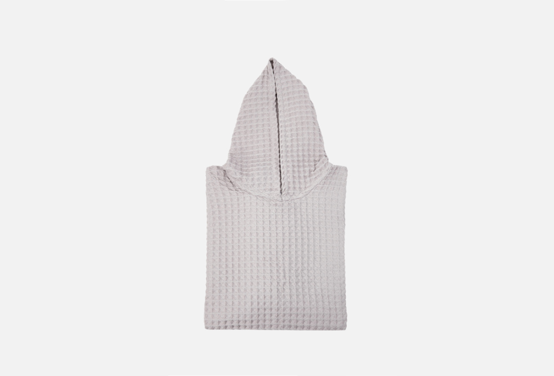 Пончо-полотенце TOWELS BY SHIROKOVA Серое 100х100 1 шт