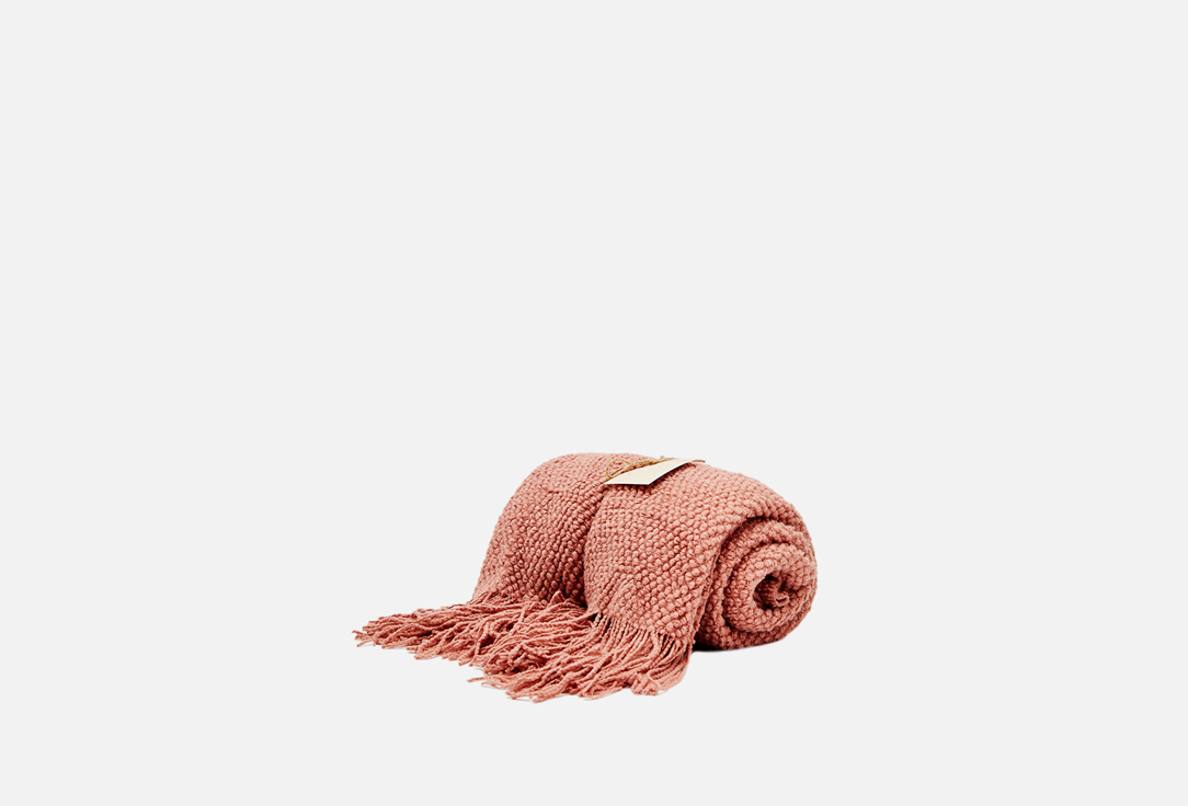 Плед TOWELS BY SHIROKOVA На осень пудровый 1 шт цена и фото