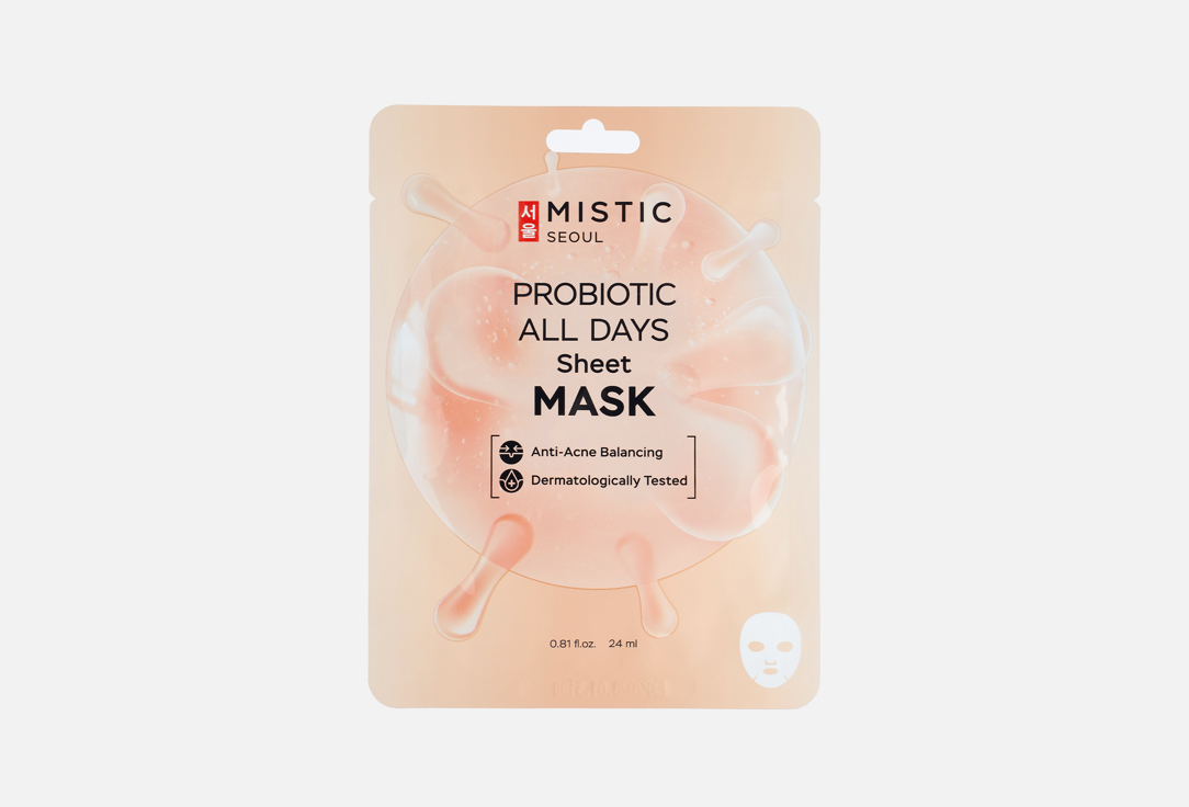 

Маска для лица MISTIC, PROBIOTICS ALL DAYS 1 шт