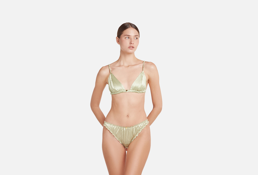 Шелковые стринги SILK LOVERS С рюшами M мл
