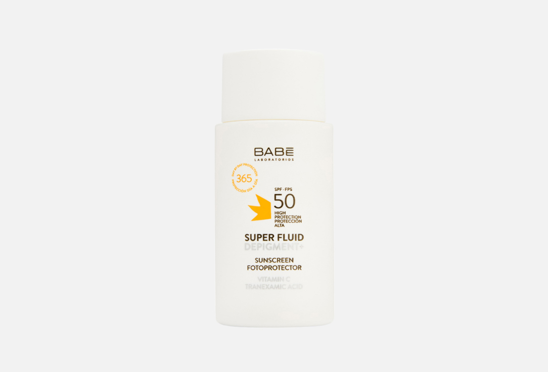 Изображение товара Солнцезащитный суперфлюид для лица SPF 50+ Laboratorios Babe Super Depigment+