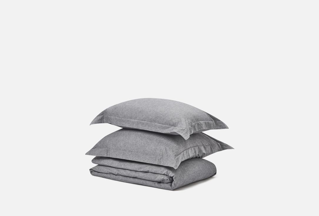 Изображение товара Комплект постельного белья Вещи и сны Boiled cotton, Графит, полутораспальный