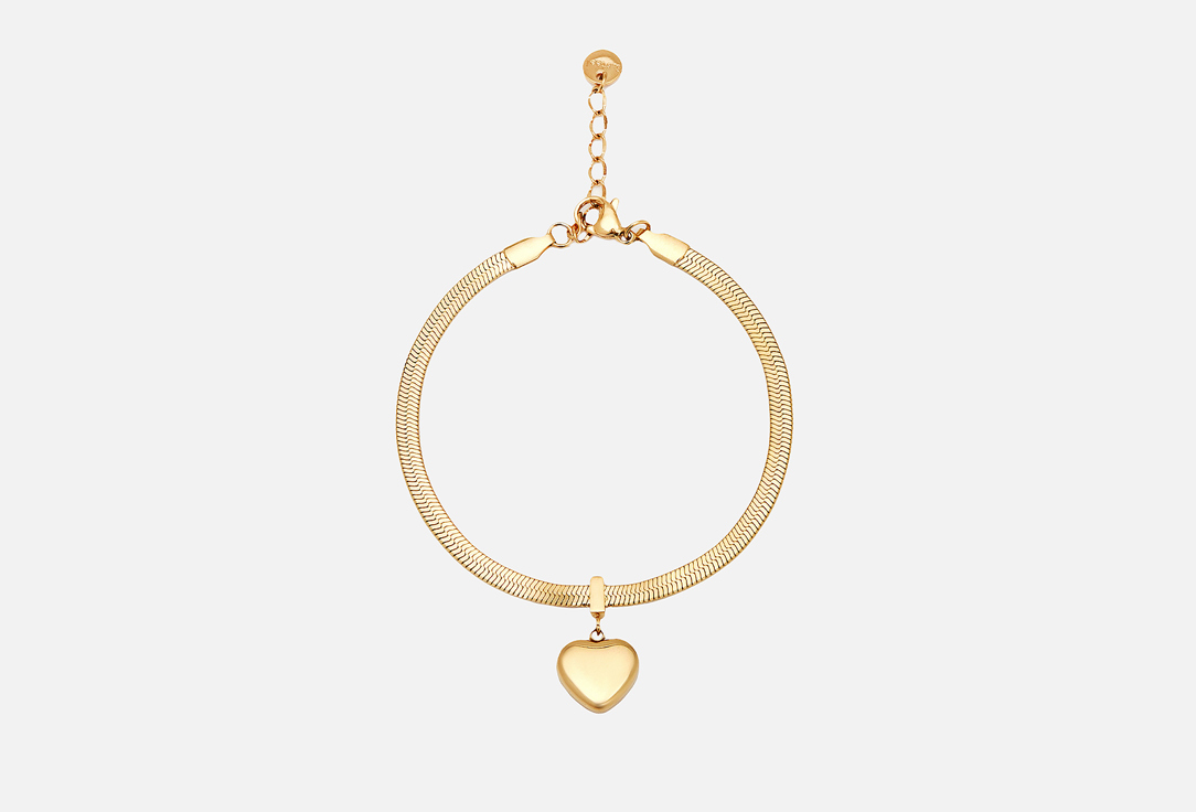 браслет attribute shop gold bracelet harness 1 шт Браслет-жгут ATTRIBUTE SHOP С сердцем золотистый 1 шт