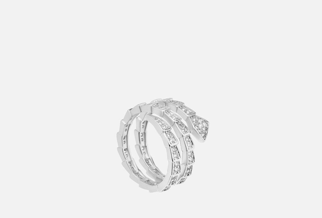 Кольцо ATTRIBUTE SHOP Огибающая Змея серебристое 1 шт кольцо attribute shop овал с жемчужиной серебристое 1 шт