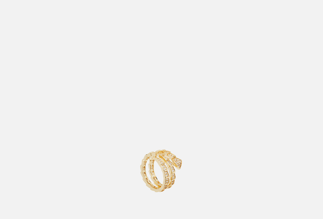 Кольцо Attribute Shop Огибающая Змея золотистое 