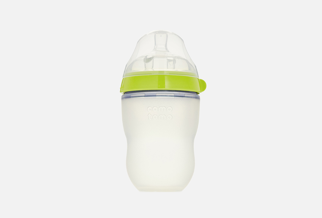 Бутылочка для кормления COMOTOMO Green 250 мл набор для кормления бутылочка comotomo зеленая подогреватель воды bib’expresso beaba