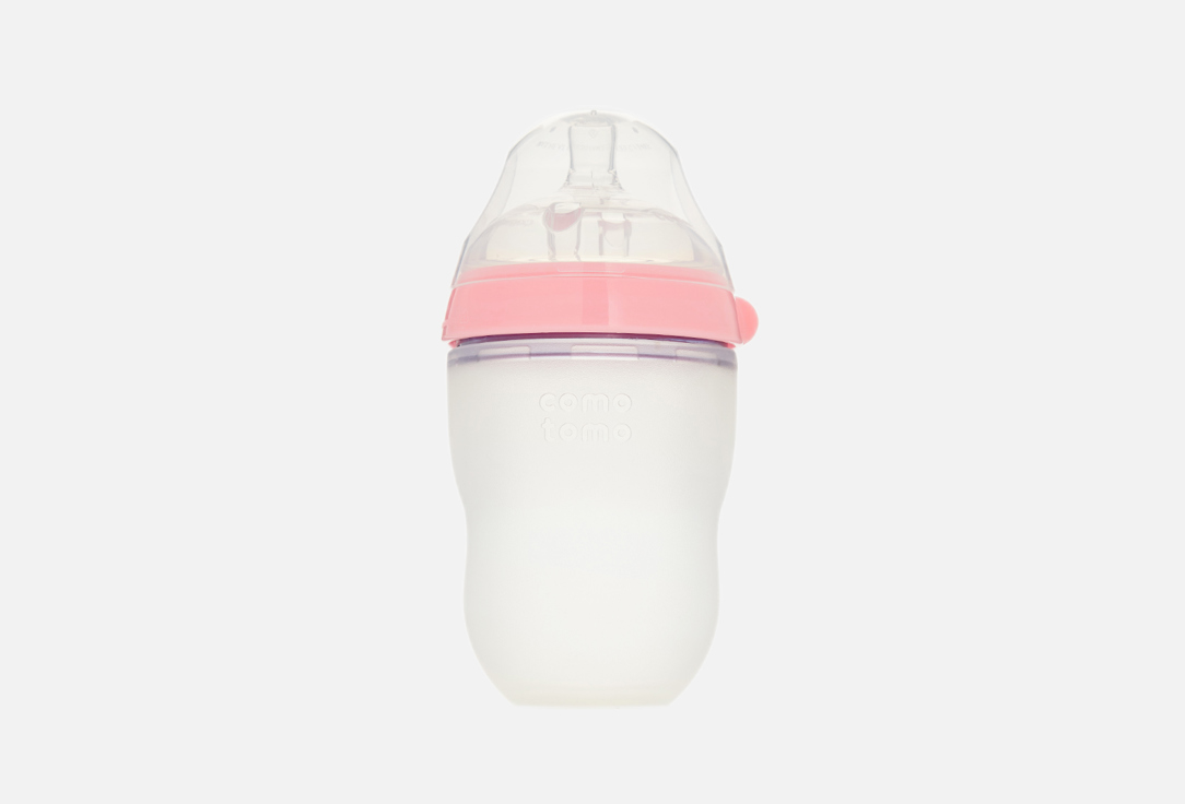 Бутылочка для кормления COMOTOMO Pink 250 мл набор для кормления бутылочка comotomo зеленая подогреватель воды bib’expresso beaba