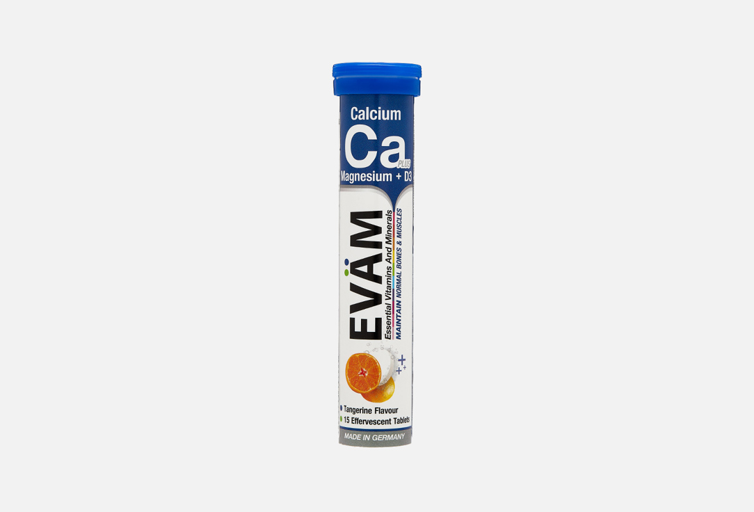 Комплекс витаминов для укрепления иммунитета EVAM Кальций, Магний, Д3 15 шт витамины для укрепления иммунитета evam витамин с 525 мг 20 шт