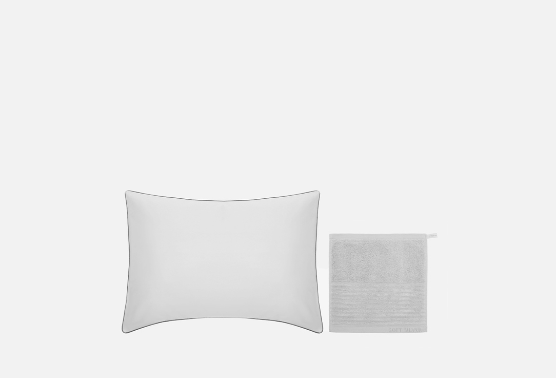 Изображение товара Набор для ухода за лицом Soft Silver с серебром и антибактериальной наволочкой