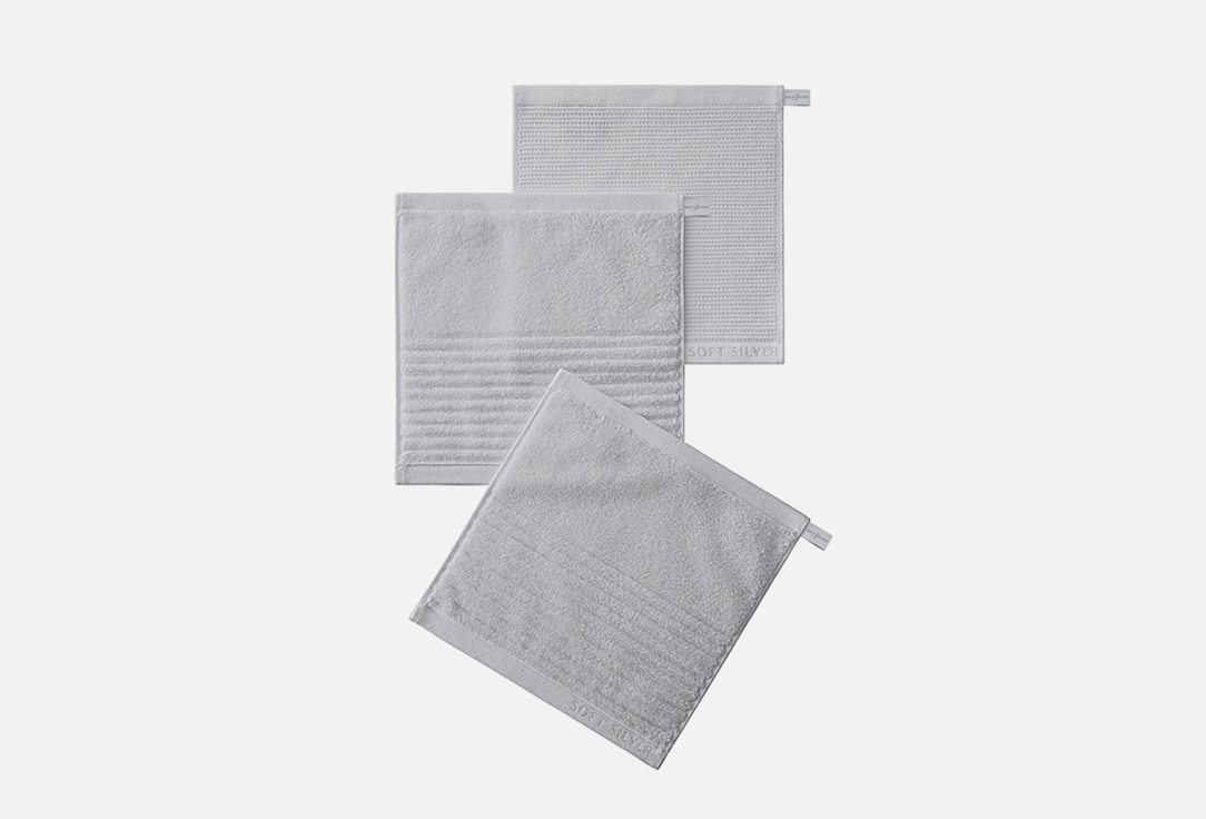 Изображение товара Набор Полотенец Soft Silver Благородное серебро 30х30